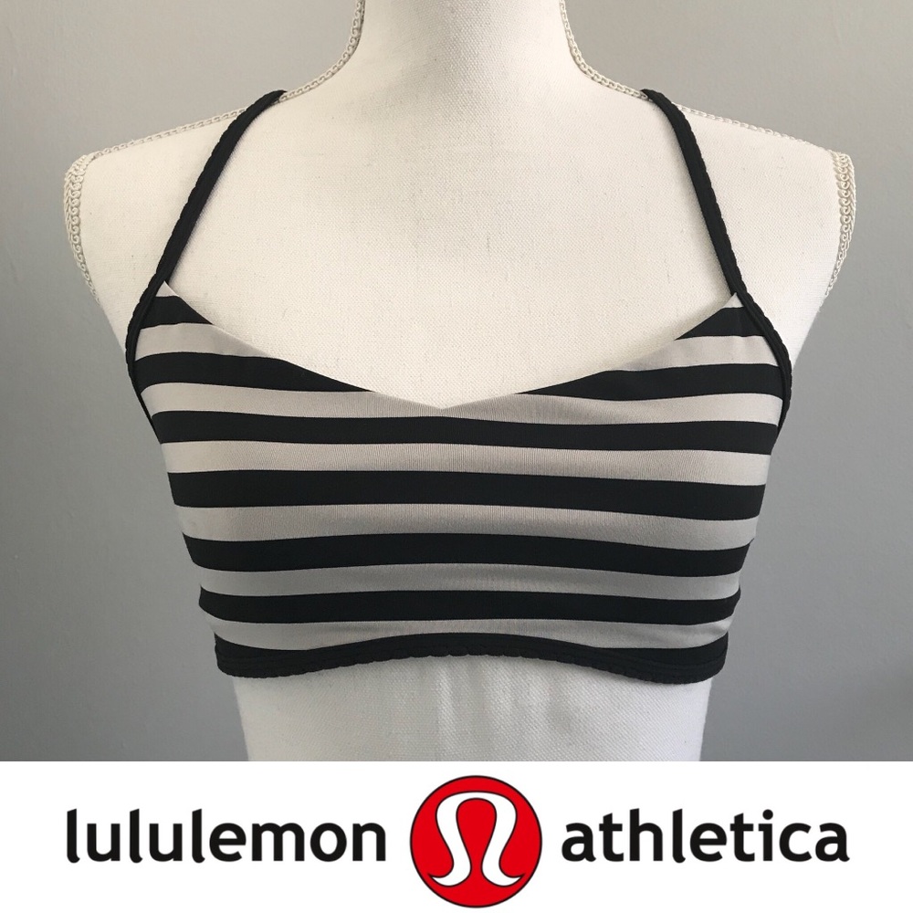 LULULEMON Striped Yoga Sports Bra